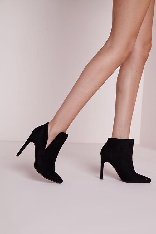 Asymmetric Ankle Boots