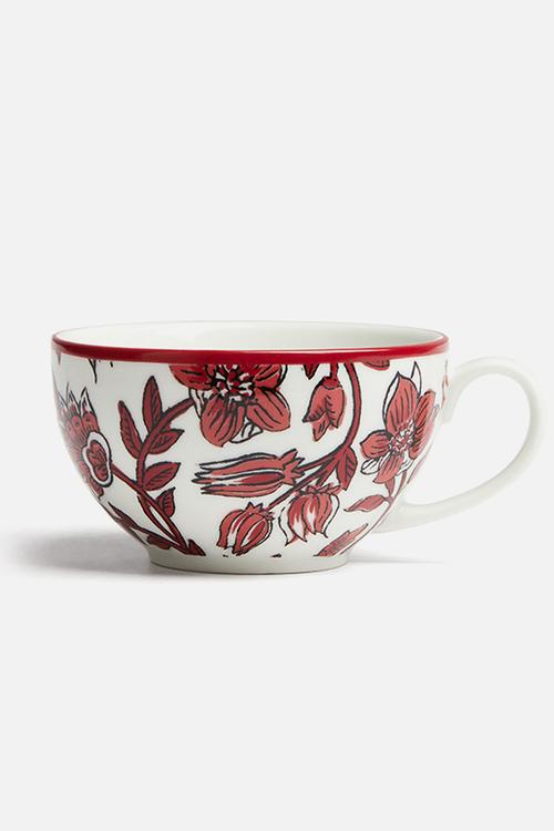 Porcelain cup - red