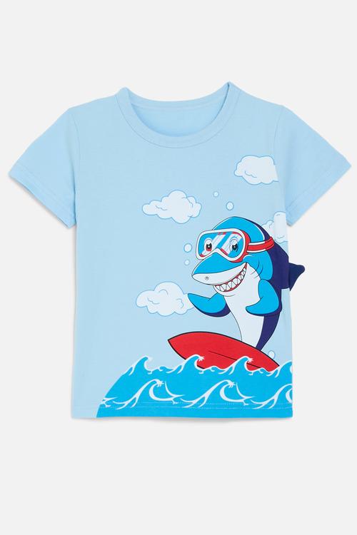 Printed tee-light blue