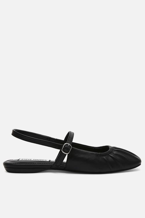 Grand view slingback - black leather
