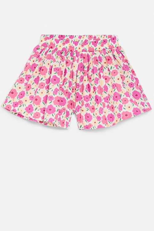 Floral print shorts - pink