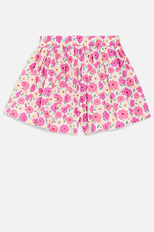 Floral print shorts - pink