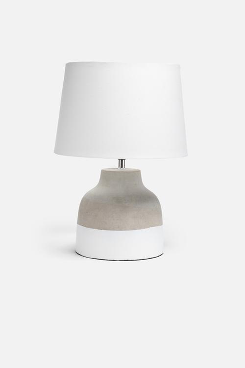 Cement oval lamp