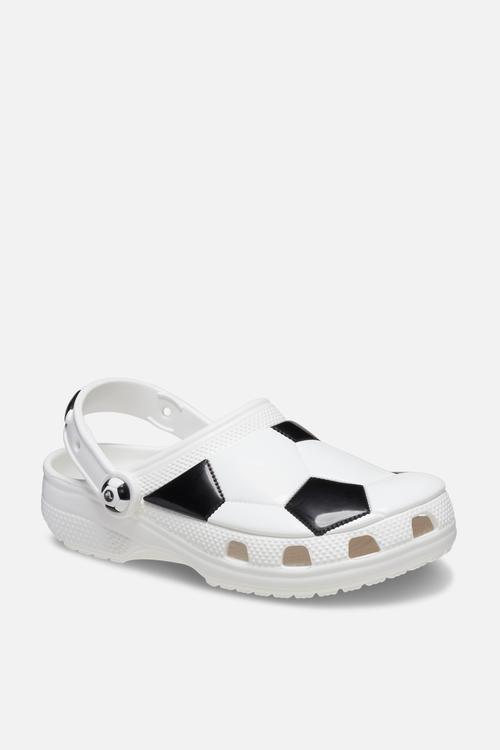 Classic Soccer Ball Clog T - White/Black