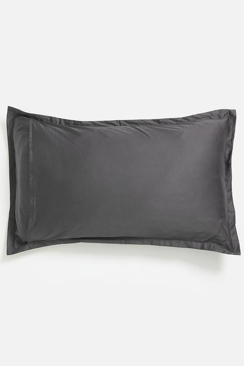 T400 Egyptian cotton oxford King pillowcase - graphite