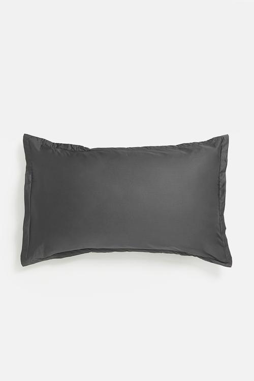 T400 Egyptian cotton oxford King pillowcase - graphite
