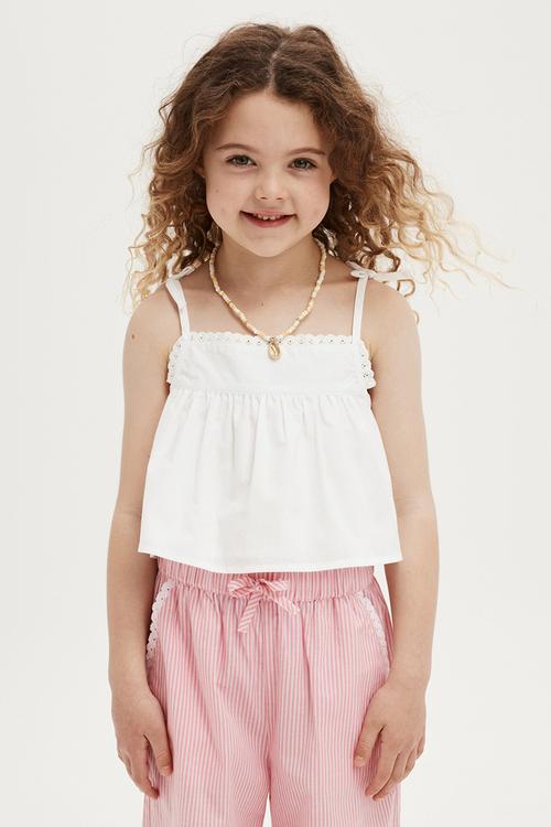 Kennedy sleeveless top - white
