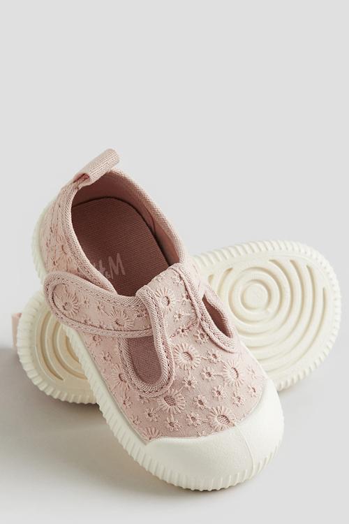 Cotton sandals - dusty light pink