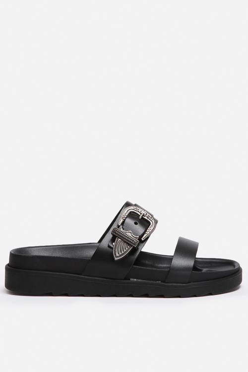 Shine Leather Sandal