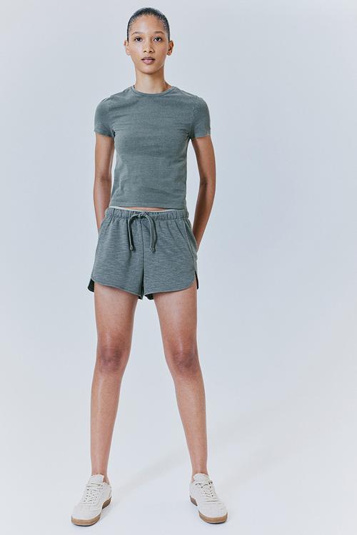 Fitted T-shirt - khaki green
