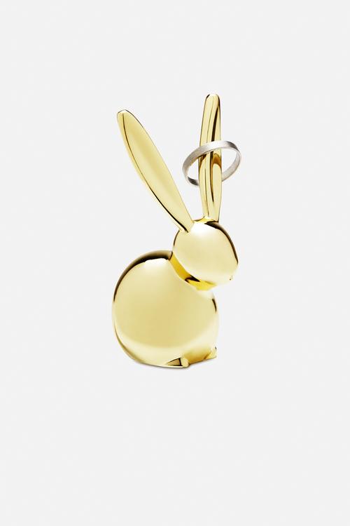 Zoola bunny ring holder - brass
