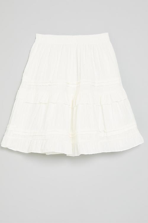 Tiered skirt - white