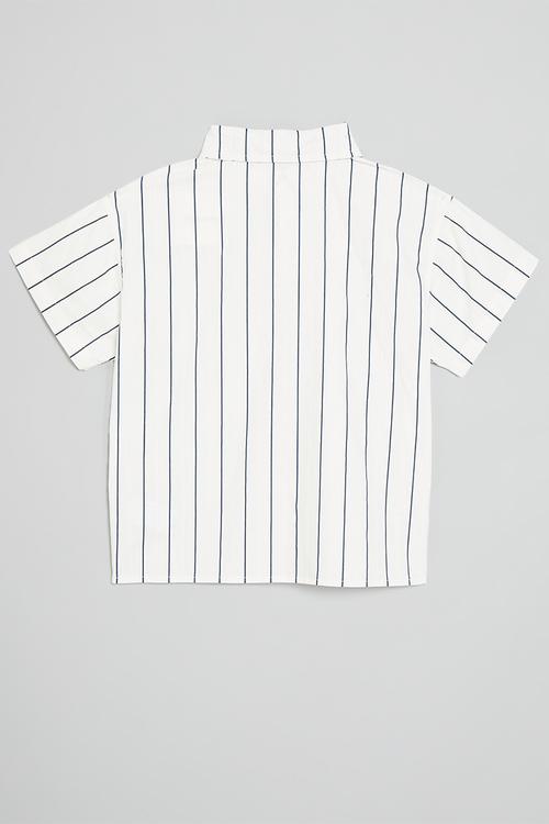 Striped shirt - grey & white