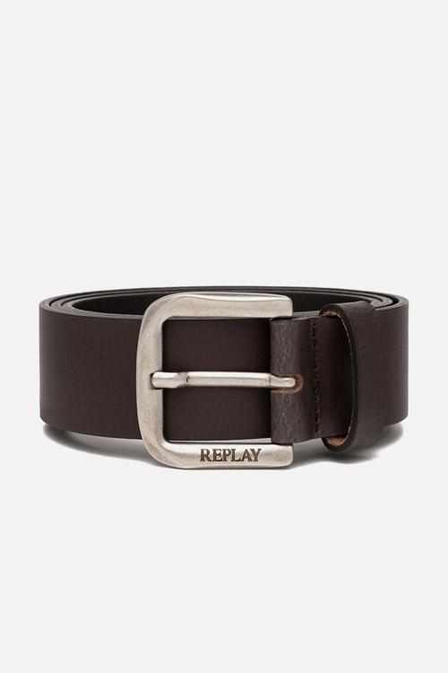 Crust bufalo pull-up leather belt - black & brown