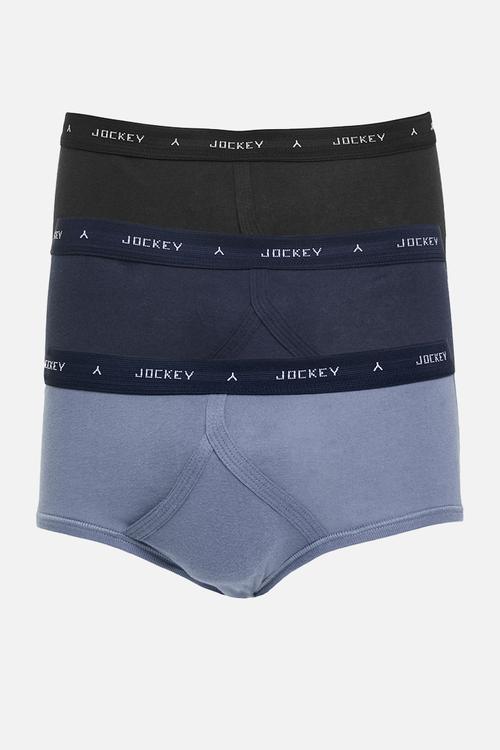 3 Pk rib y- front brief - multi 