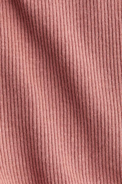 Ribbed cycling shorts - light rust red
