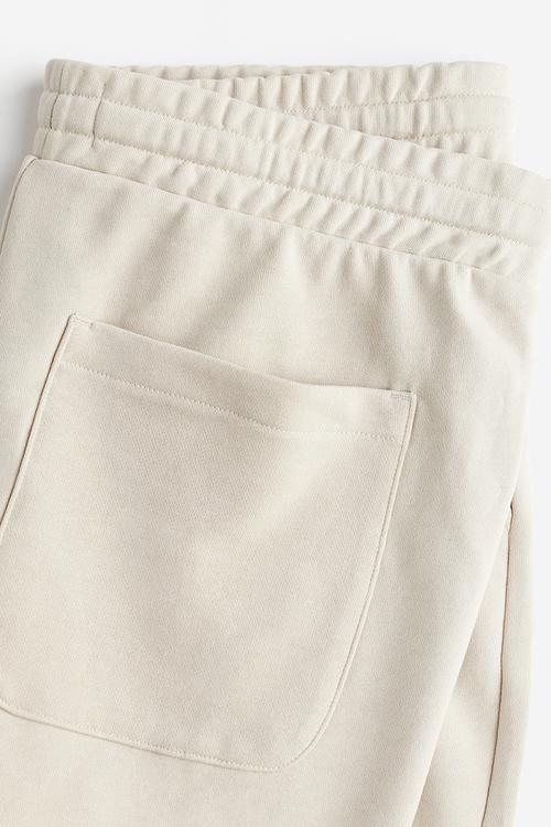 Regular fit sweatshorts - light beige