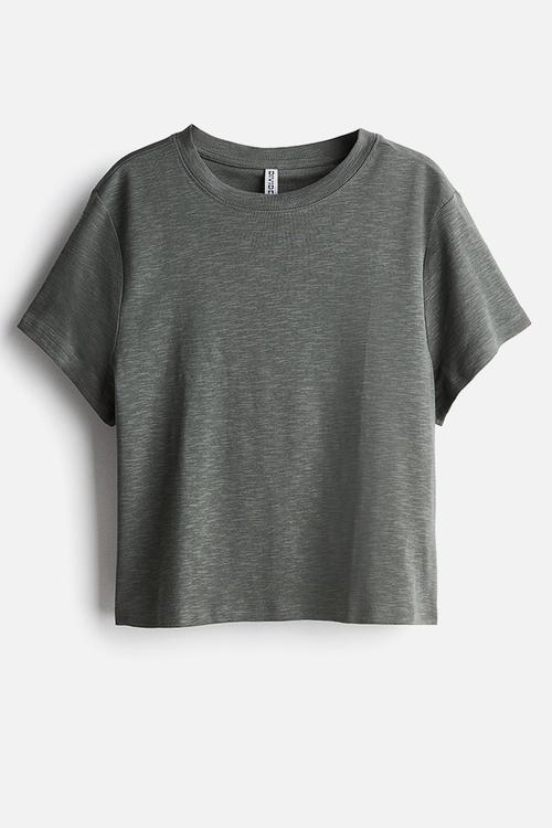 T-shirt - dark khaki green marl 