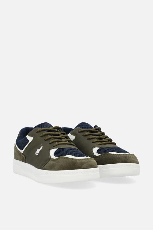 Colour block sneaker - olive