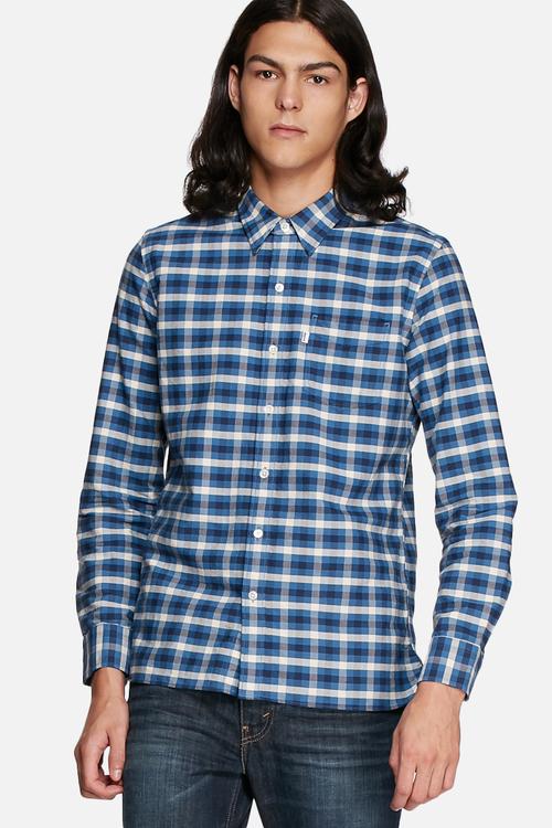 Checkered slim shirt