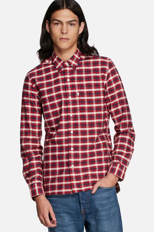 Checkered slim shirt