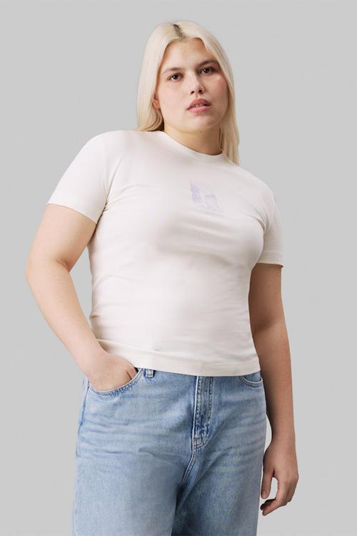 Plus diffused ck regular tee - ivory