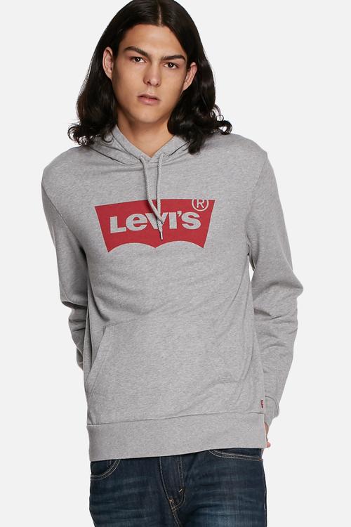 Graphic Hoodie - Grey Melange