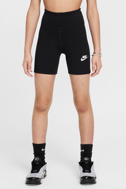 Girls nike sportswear classic 5in hr bike short - black/white