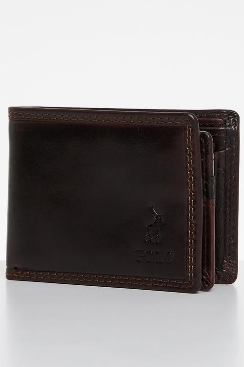 Bifold With Coin Section - Brown
