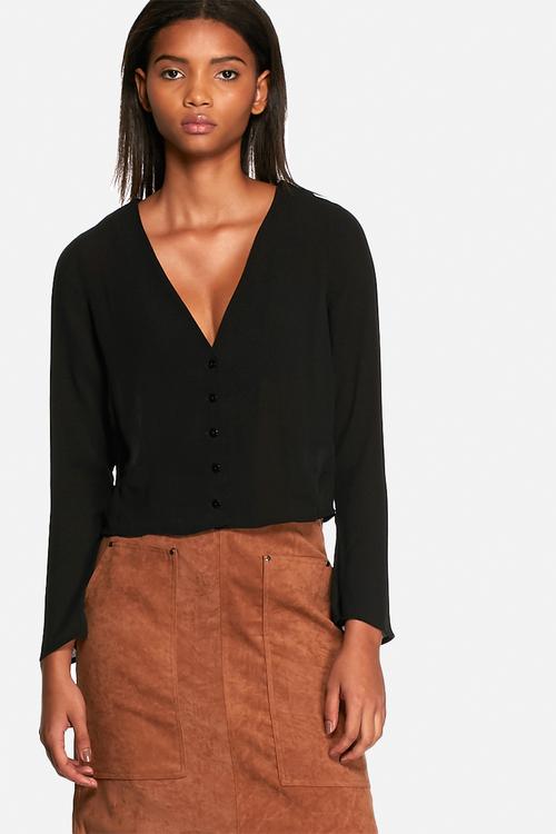 Flared sleeved blouse
