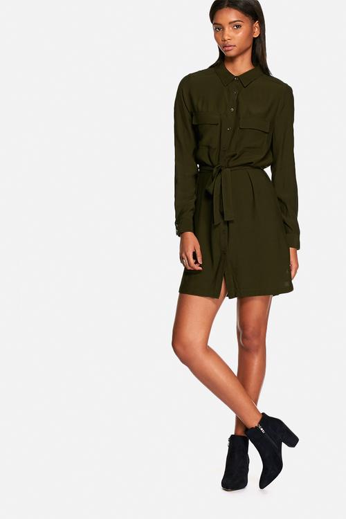 Utility shirt dress