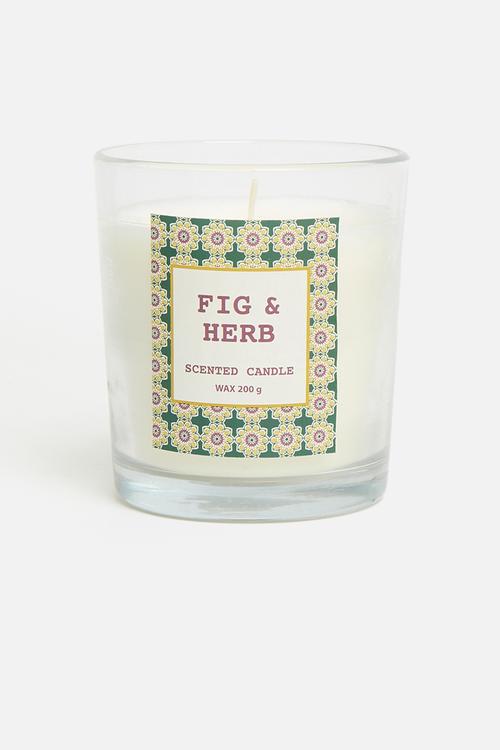 Glass Candle - Grey