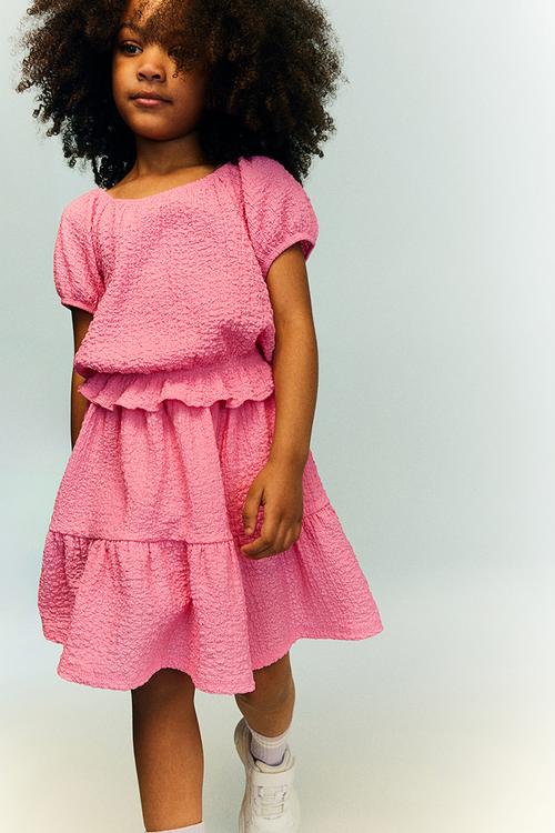 Puff-sleeved top - pink