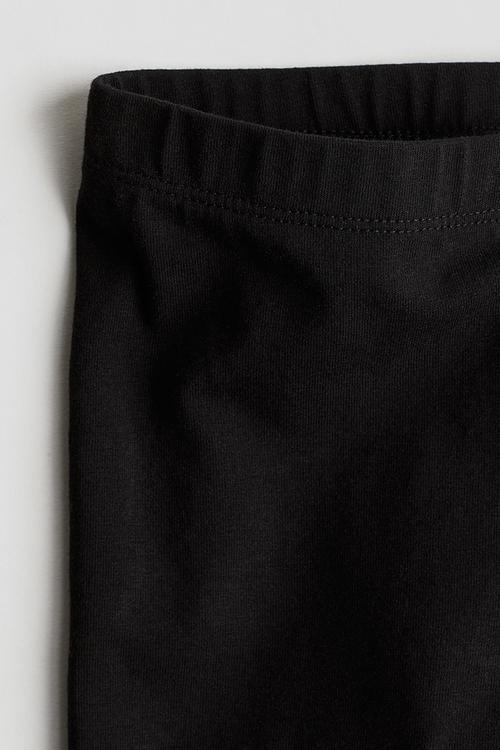 3/4-length leggings - black