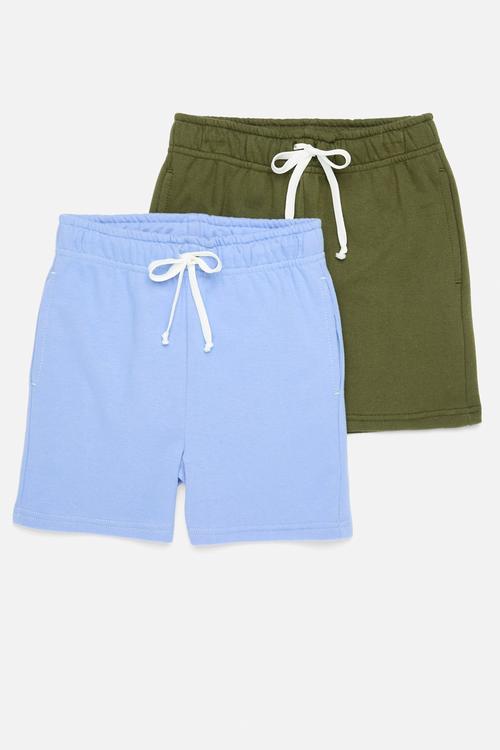2 Pack shorts - green & blue