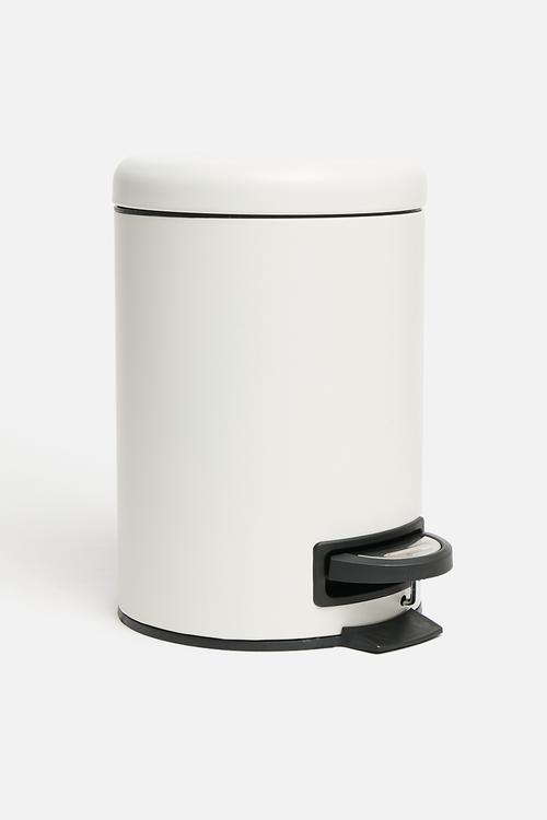 3l pedal bin - cream