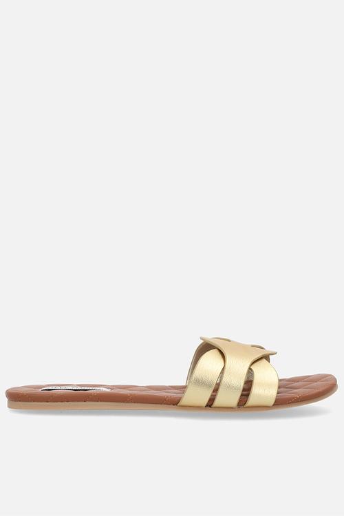 Hallandale slip-on sandal - gold