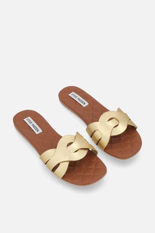Hallandale slip-on sandal - gold