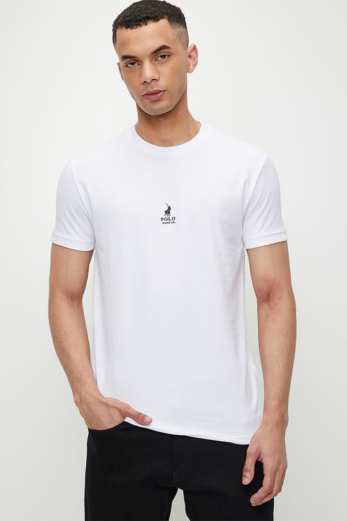 Thebe pjc cuffed ss tee - white