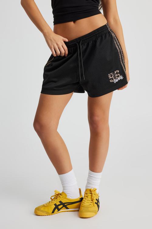 Hype Street Basketball Short - Varsity Black Leopard