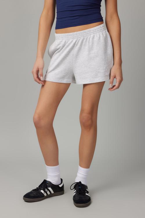 Cotton Pull On Short - Silver Marle / New York