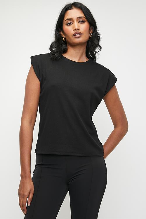  Extended rib vest - black