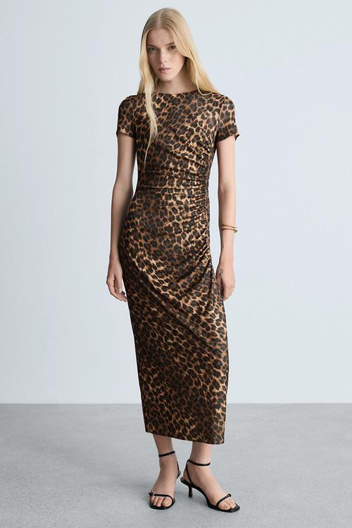 Dress leo - brown