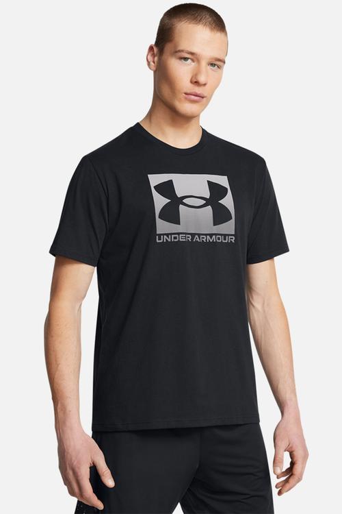 UA M Boxed Sports Updated Short Sleeve Tee - Black/Pitch Gray