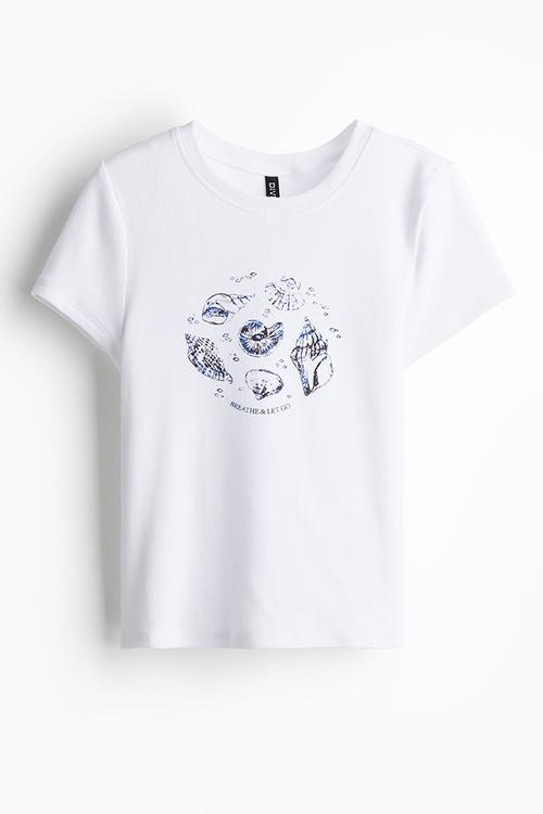 Fitted t-shirt - white