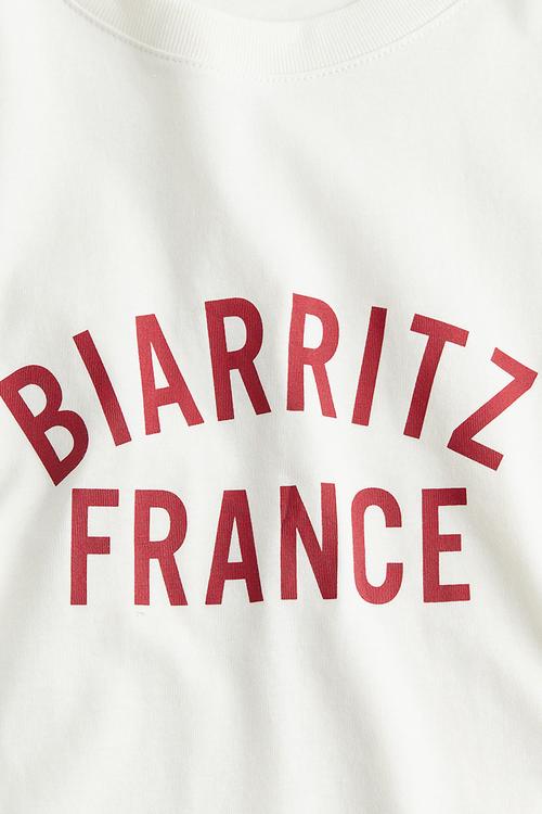 Printed t-shirt - white biarritz