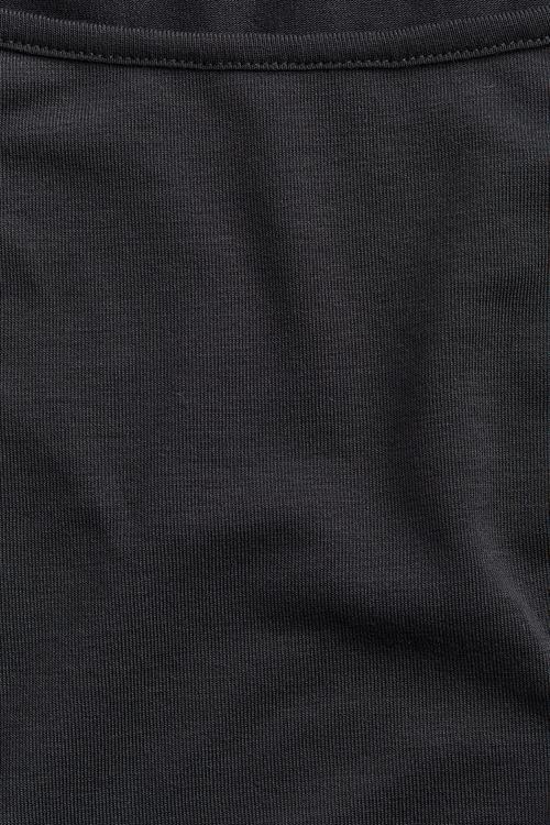 Sheer boat-neck t-shirt - dark grey