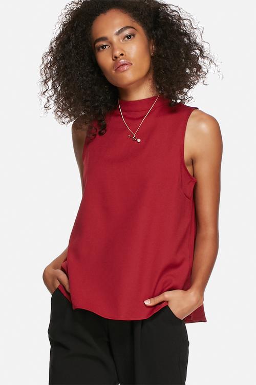 High neck top