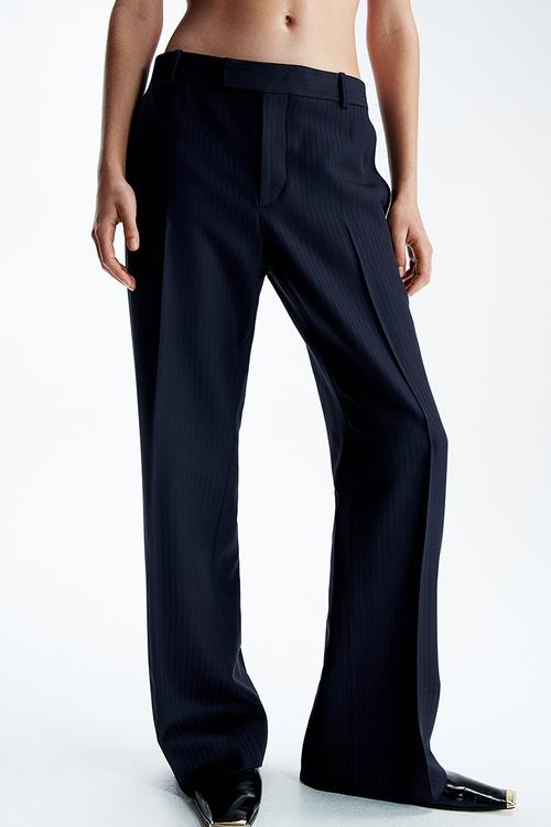 H&M Studio: Wool-blend tailored trousers - black