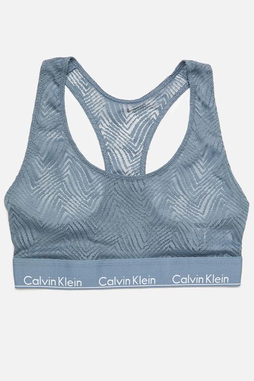 Modern lace bralette - charcoal